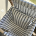 Load image into Gallery viewer, Indoor Wide Black Ticking Stripe Pillow
