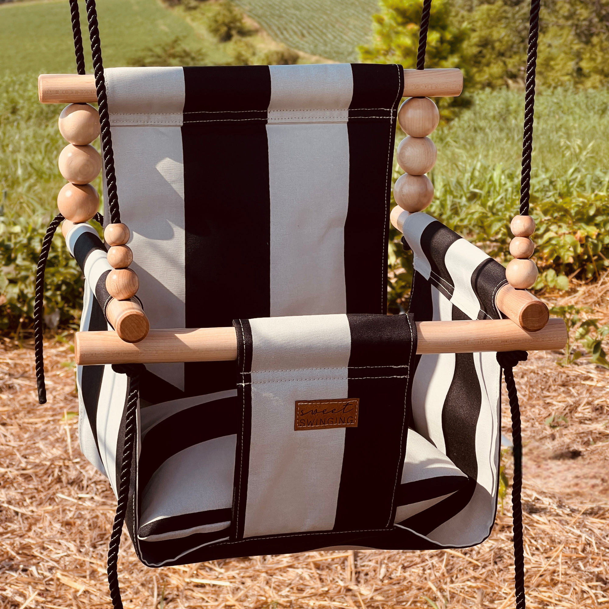 On The Go Bundle- Outdoor Wide Cream and Black Stripe