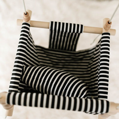 Classic Black/White Stripe Pillow