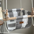Load image into Gallery viewer, Outdoor Wide Gray Stripe Low Back - April Clearance

